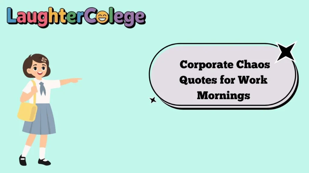 Corporate Chaos Quotes for Work Mornings