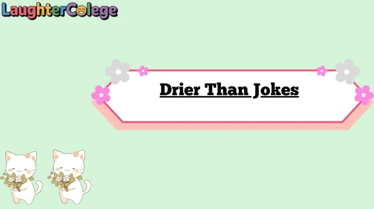 Drier Than Jokes