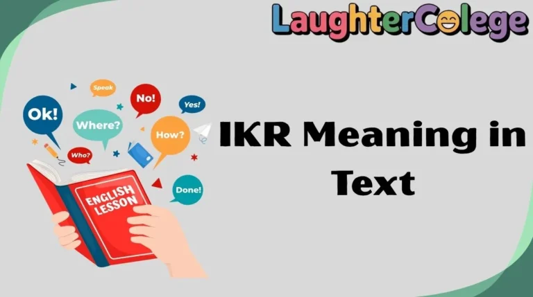 IKR Meaning in Text