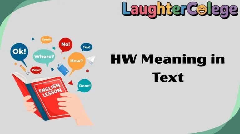 HW Meaning in Text