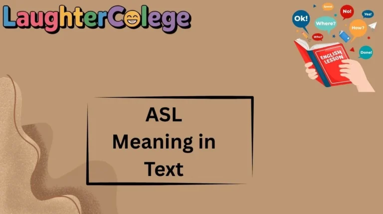 ASL Meaning in Text