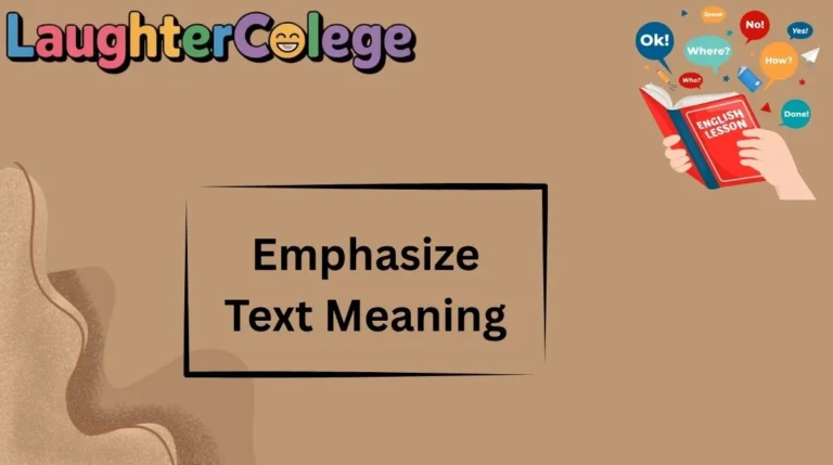 Emphasize Text Meaning