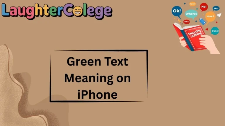 Green Text Meaning on iPhone