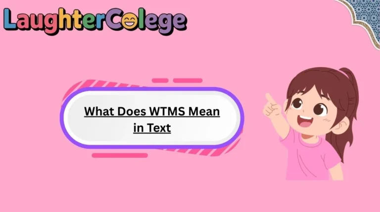What Does WTMS Mean in Text