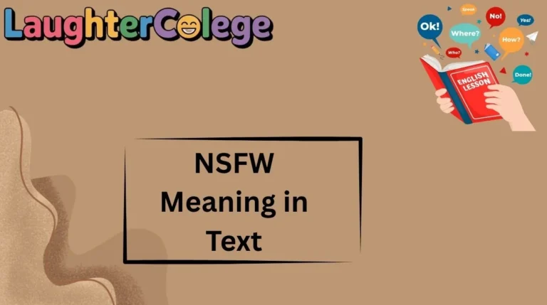 NSFW Meaning in Text