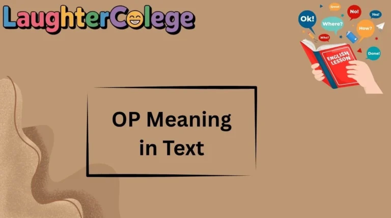 OP Meaning in TextOP Meaning in Text