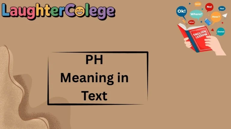 PH Meaning in Text