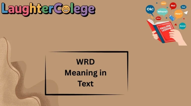 WRD Meaning in Text